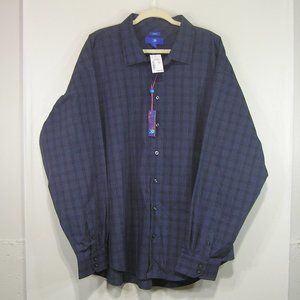Egara Shirt Size 3XL No Iron Classic Fit Blue